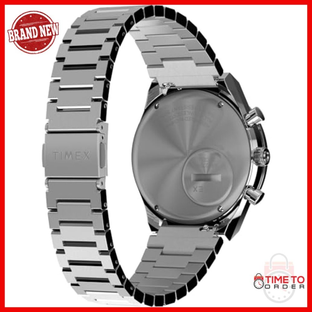 40mm Stainless Steel Quartz Chronograph Watch Water Resistant 50M - Picture 5 of 6